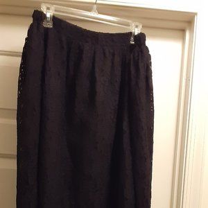 Custom-Made Black Lace  Skirt